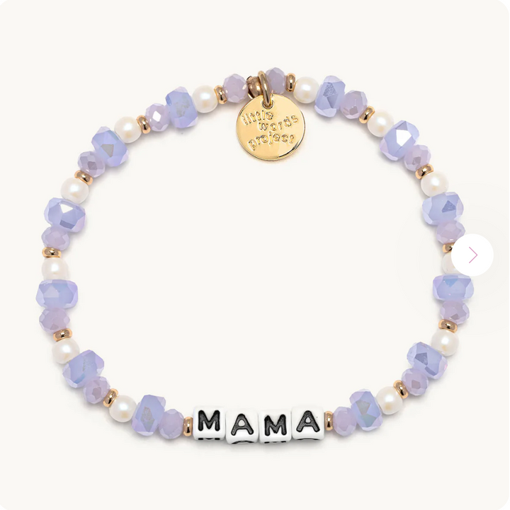 Little Word Project Stretch Bracelet - Gold Mama