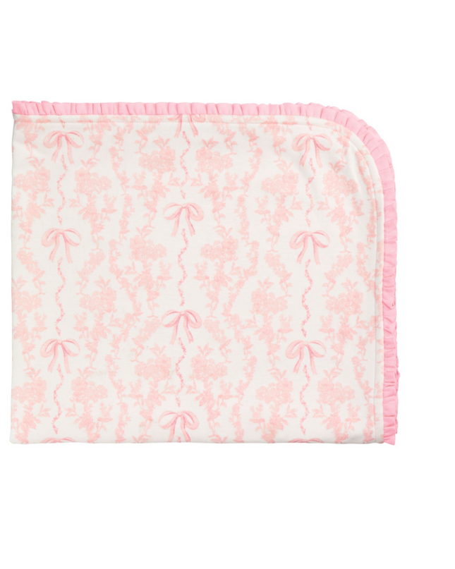 Toile Bow Arrival Blanket