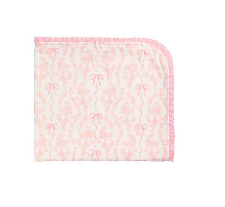 Toile Bow Arrival Blanket