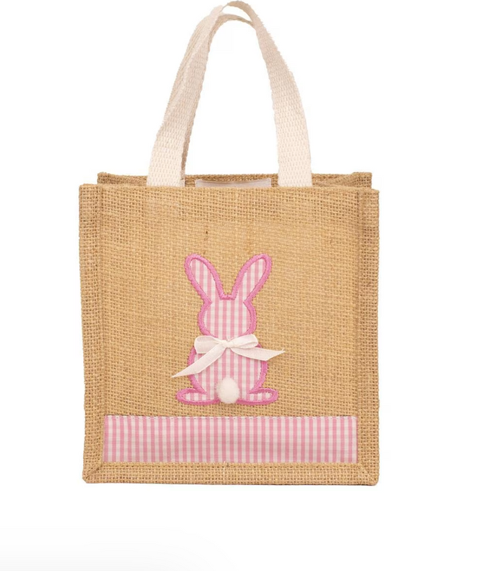 Gingham Bunny Petite Gift Tote