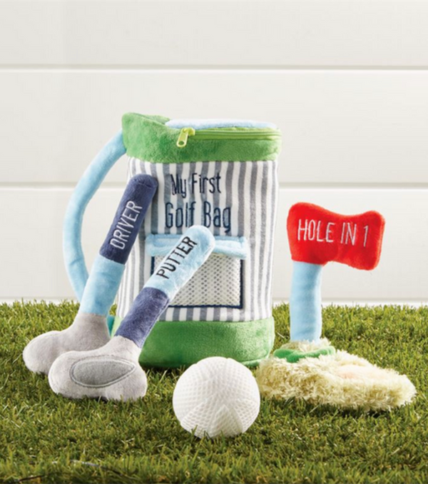 Golf Bag Plush Toy Set