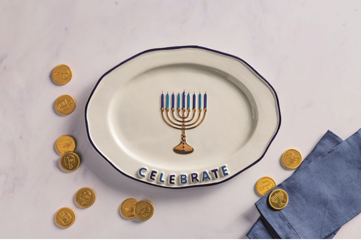 Menorah Celebrate Platter