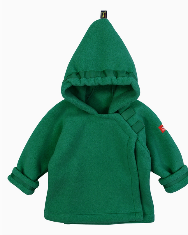 Forest Green Widgeon fleece jacket — personalized with embroidered name, baby and toddler gift