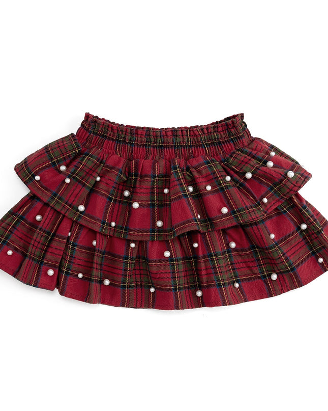 Christmas Tartan Pearl Skirt