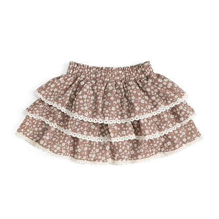 Mocha Floral Skort