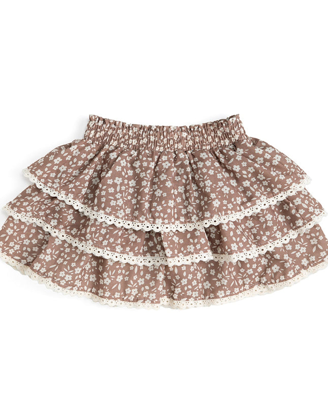 Mocha Floral Skort