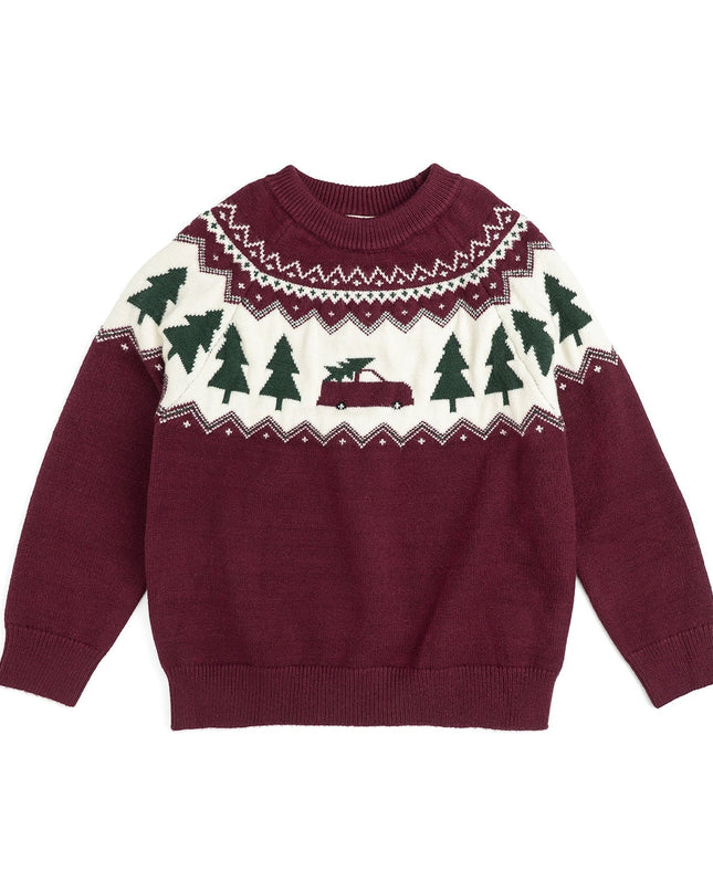 Christmas Truck Fair Isle Sweater
