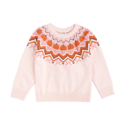 Pumpkin Fair Isle Sweater