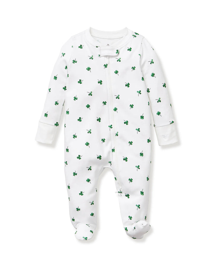 Baby Pima Romper in Shamrocks