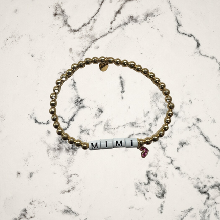 Family Names Gold Filled Beaded Bracelets
