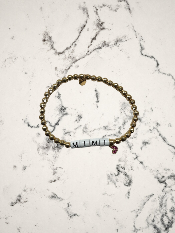 Family Names Gold Filled Beaded Bracelets