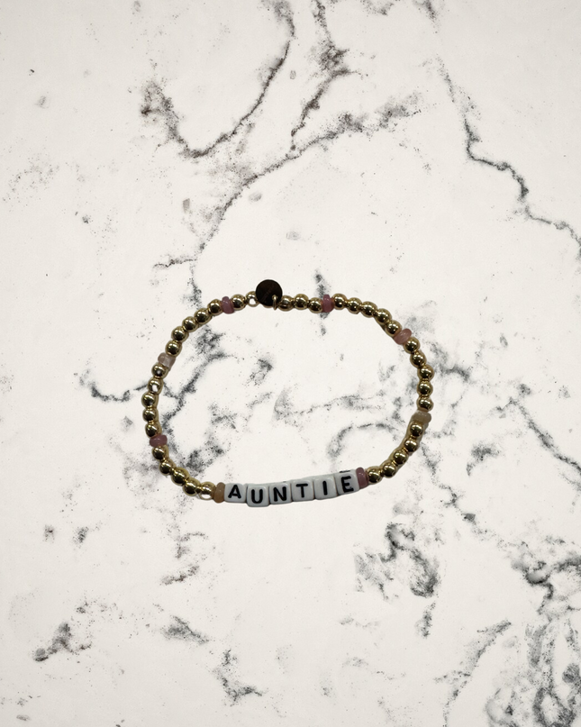 Family Names Gold Filled Beaded Bracelets