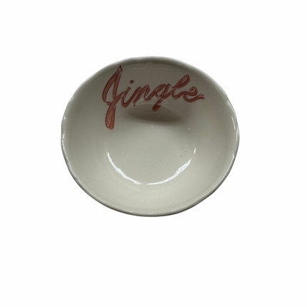 Stoneware Bowl w/ Holiday Word