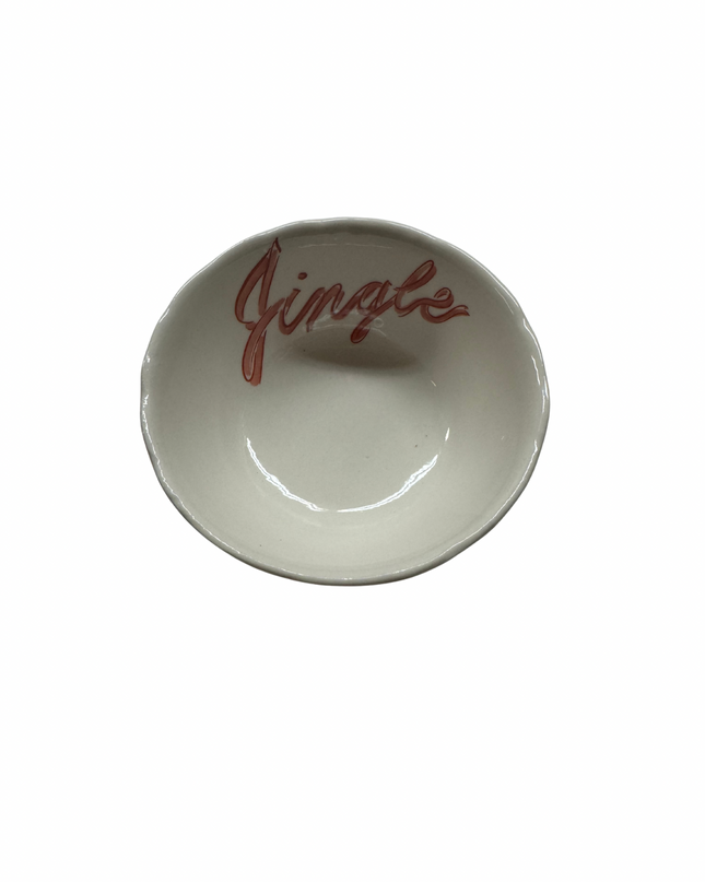 Stoneware Bowl w/ Holiday Word