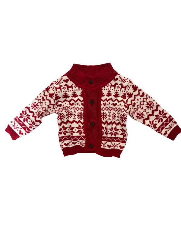 Fair Isle Knit Baby Sweater