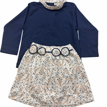 Girls Floral Girls Skirt Set