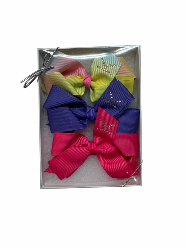 Rhinestone Initial Bow Boxes