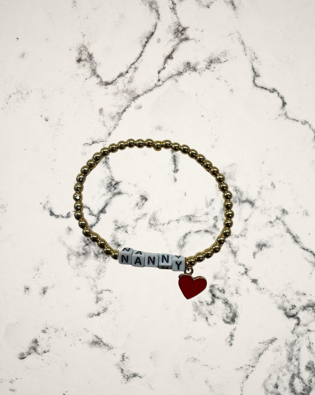 Family Names Gold Filled Beaded Bracelets