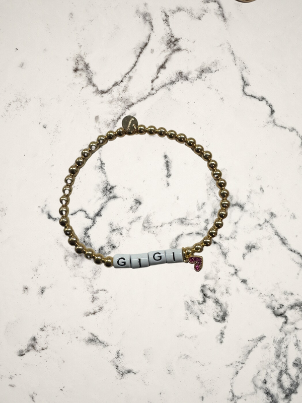 Family Names Gold Filled Beaded Bracelets