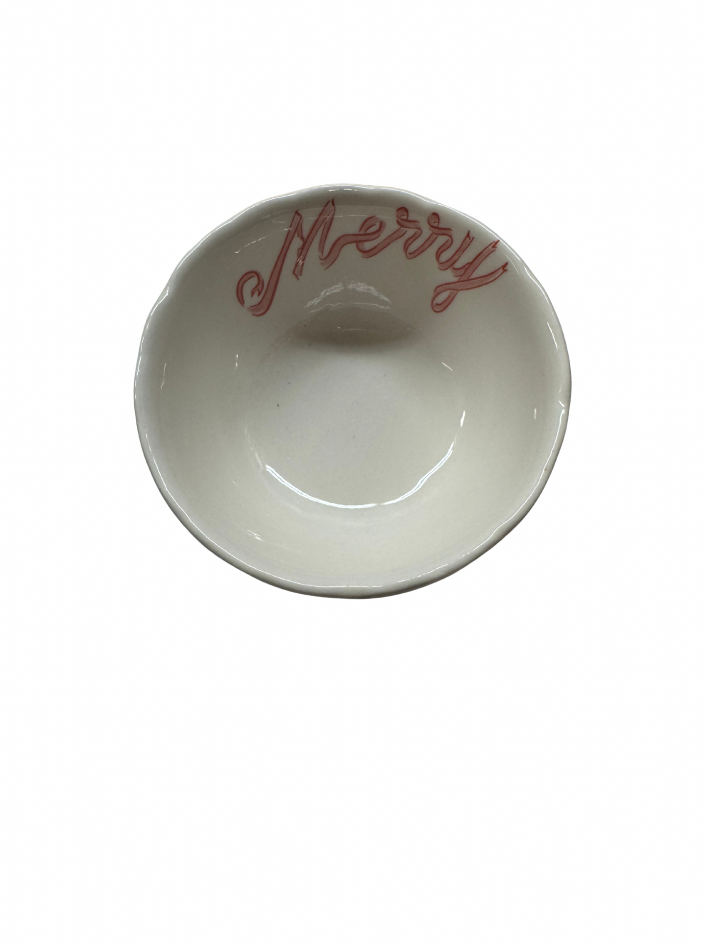 Stoneware Bowl w/ Holiday Word