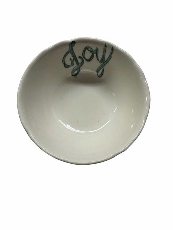 Stoneware Bowl w/ Holiday Word