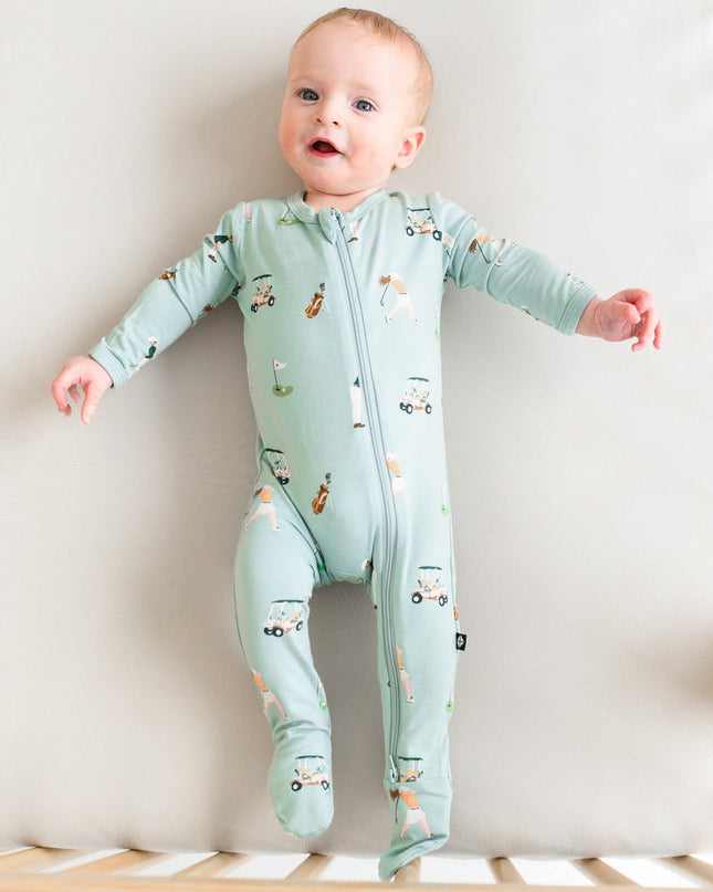 Kyte Baby Zippered Footie in Golf