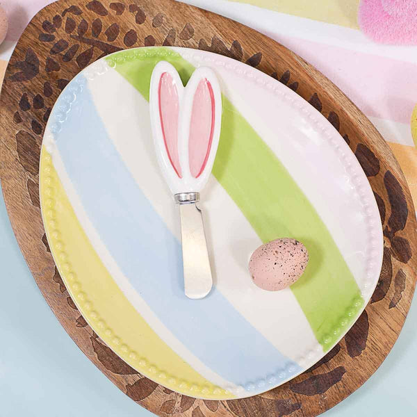 Candy Stripe Egg Plate