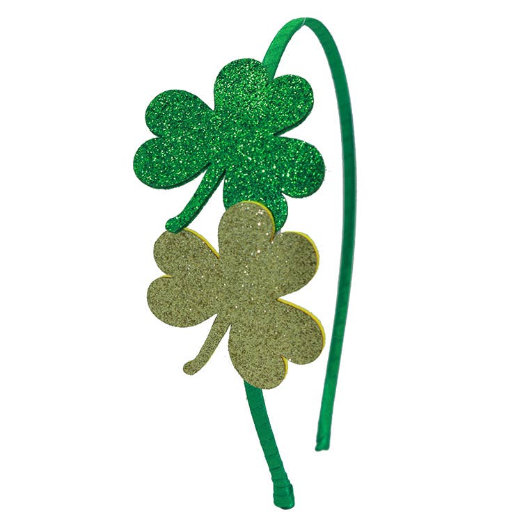 Glitter Shamrock Headband