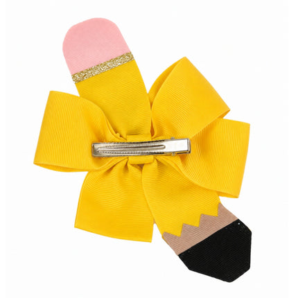 Pencil Back-to-School Hair Bow