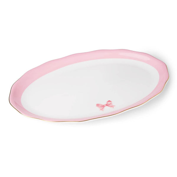 Coquette Pink Bow Platter