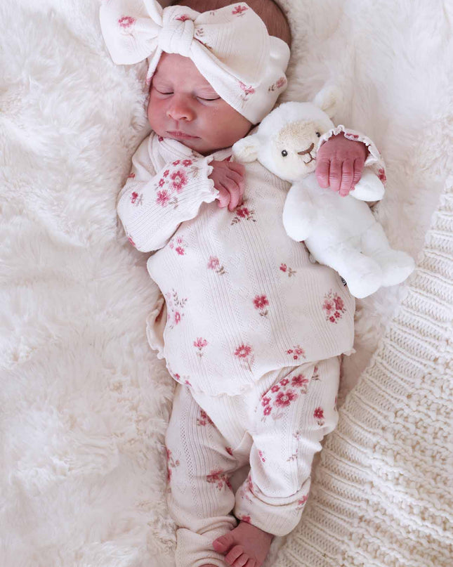 2pc Pointelle Crossover Top & Bottom | Precious Posies