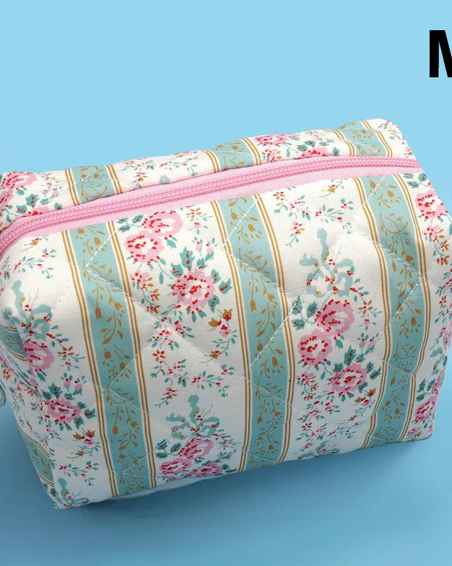 FLORAL TOILE PATTERN MAKEUP COSMETIC POUCH BAG | 40P562