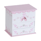 Girls Musical Ballerina Jewelry Box / Waltz of the Flowers / White
