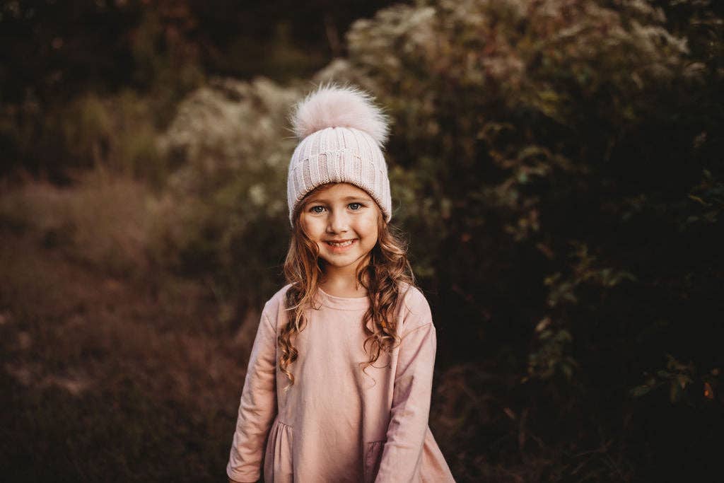 Blush Angora  Beanie