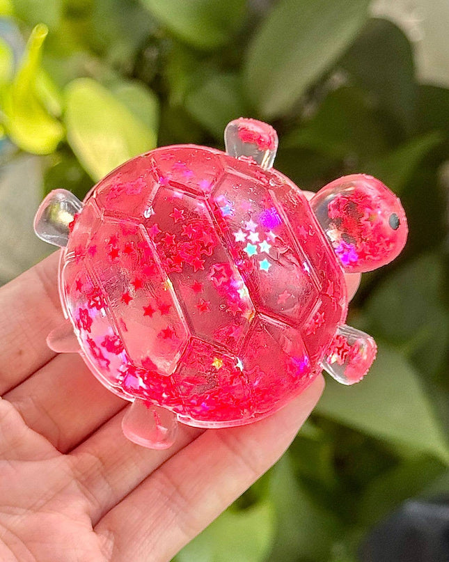 Maltose Glitter cute sea turtle squishy toy-Random Color