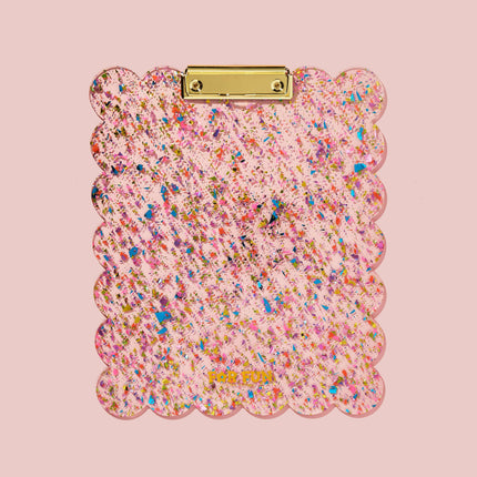 Large Confetti Scalloped Clipboard
