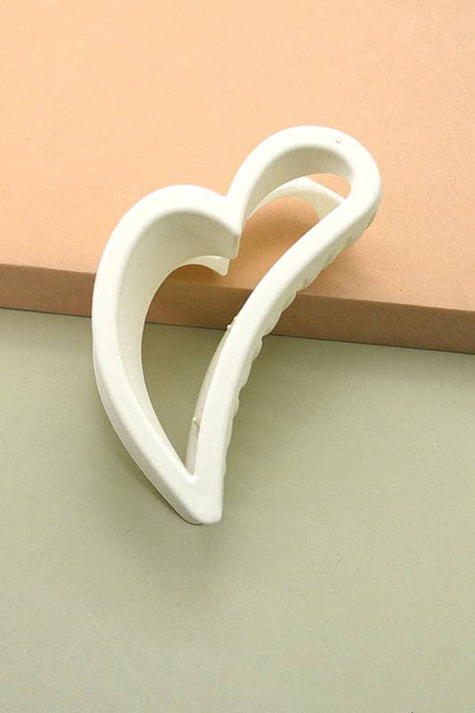 Heart Hair Claw Clips