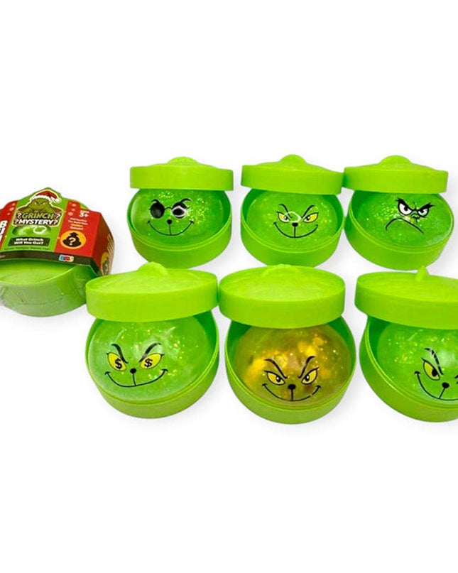Glitter Christmas Grinch Squishy Dumpling  Toy