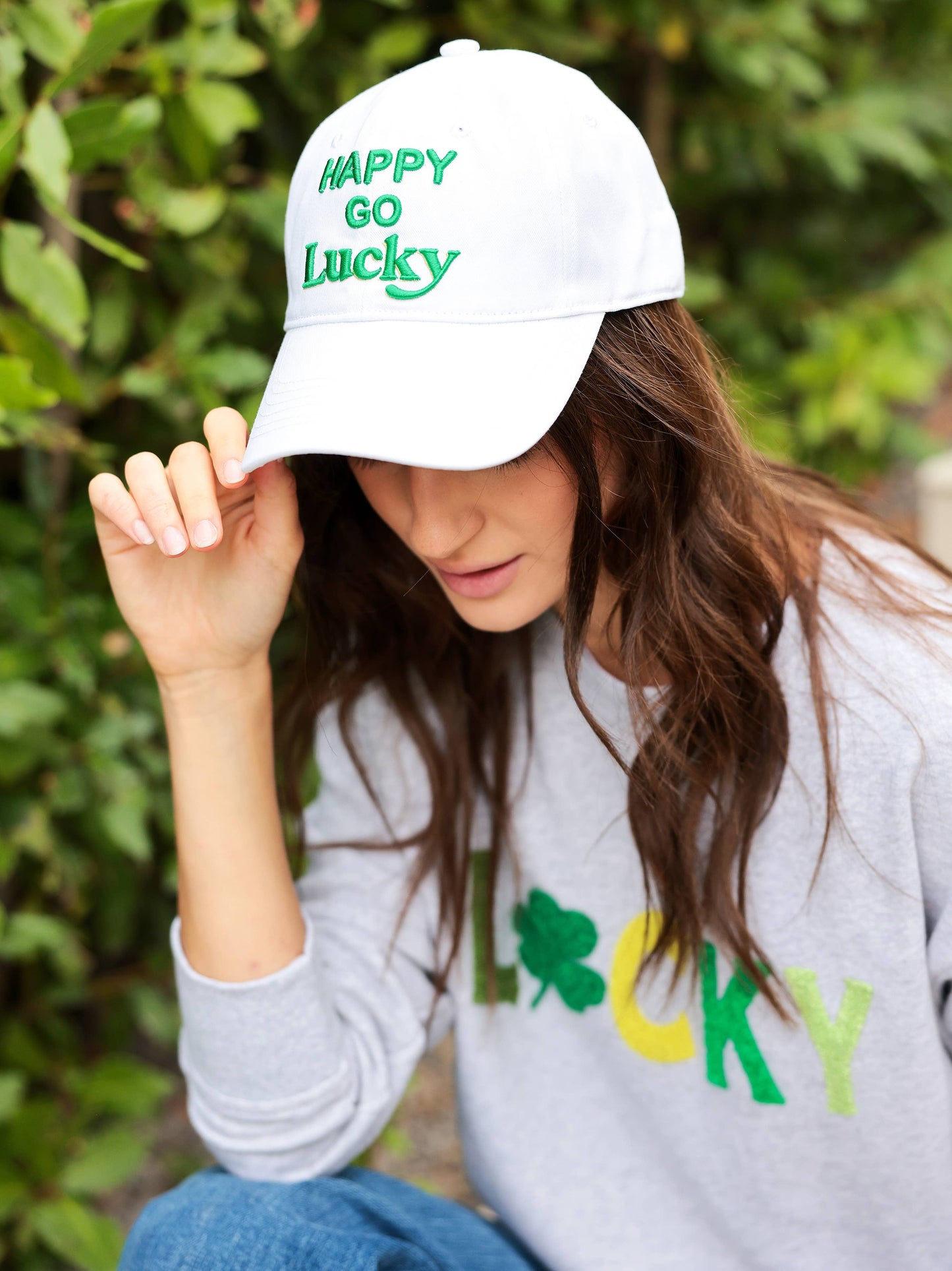 "HAPPY GO LUCKY" BALL CAP