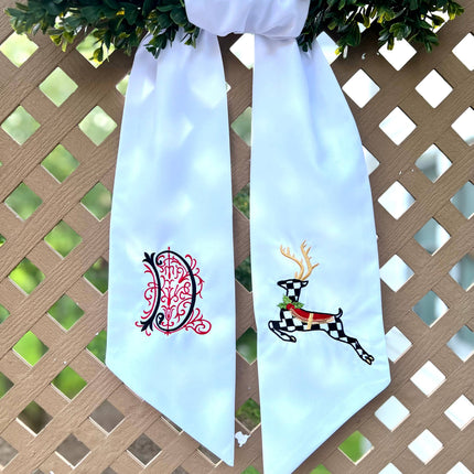 Personalized Outdoor Wreath Sash-Weather Resistant