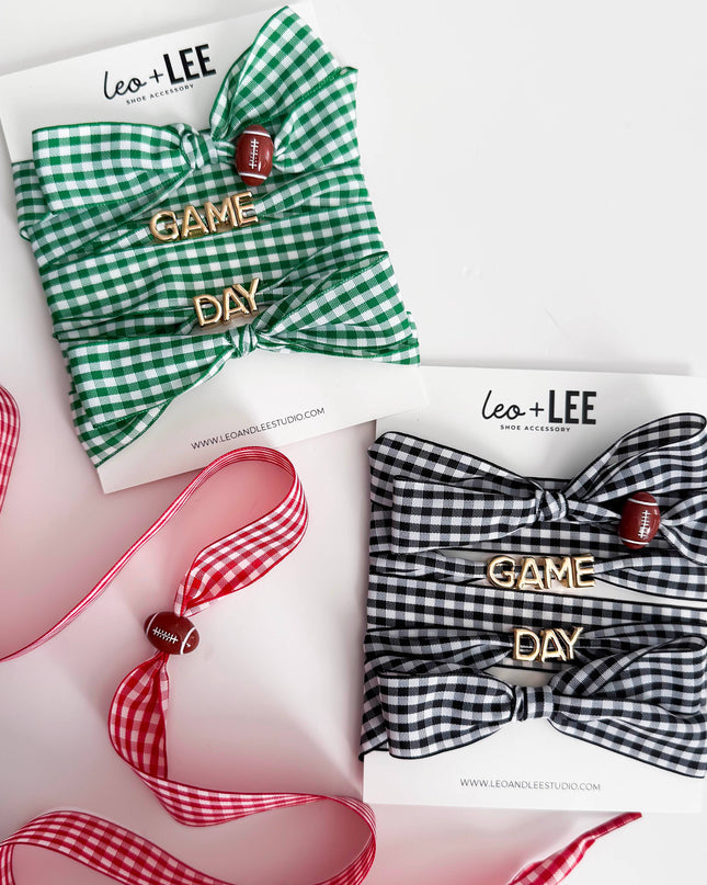 Game Day Gingham Sneaker Lace Charm Set – GAMEDAY