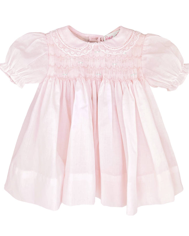 Fully Smocked Dress with Lace