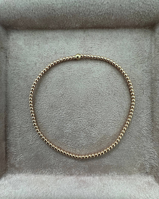 2MM Classic Ball Bead Bracelet - Waterproof