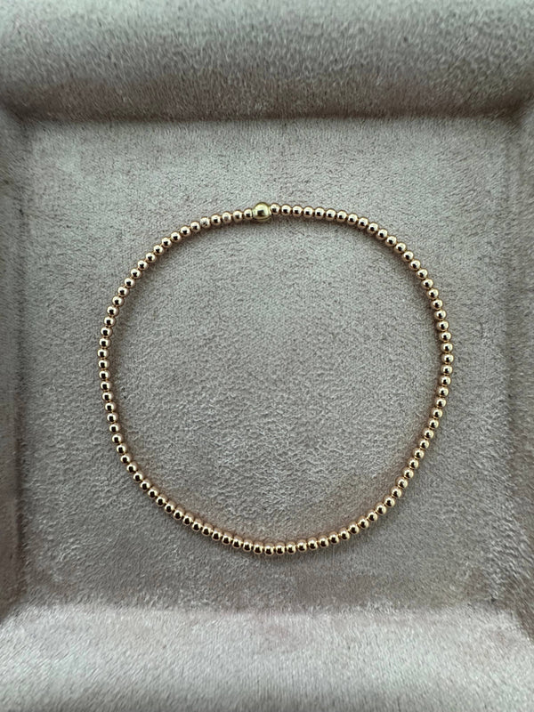 2MM Classic Ball Bead Bracelet - Waterproof