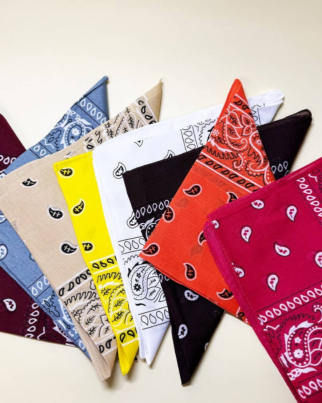 Cotton Paisley Bandanas