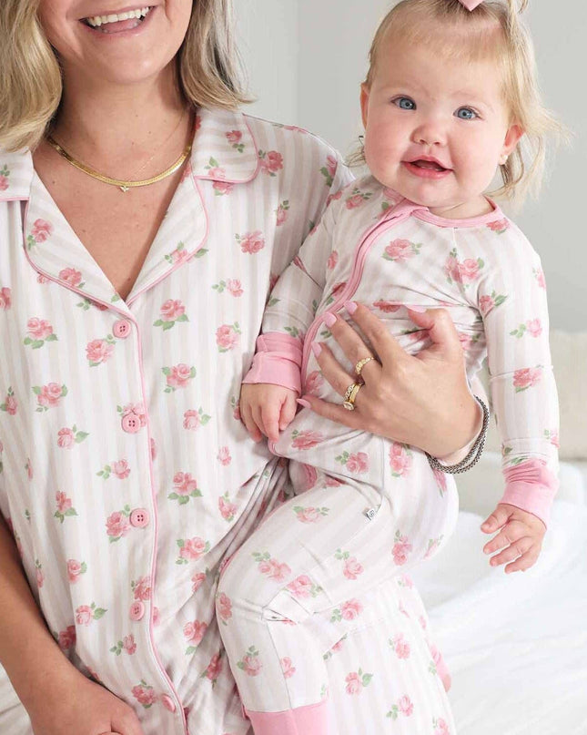 Rosy & Cozy Convertible Zip Romper