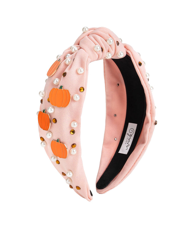 Pumpkin Pearl Gemstone Headband - Kids Hair Accessories