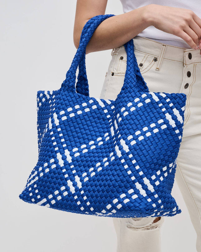 Sky's The Limit - Large Woven Neoprene Tote-Olive Color