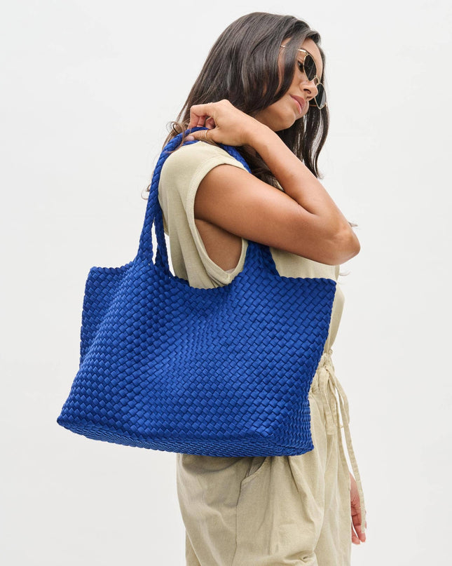 Sky's The Limit - Large Woven Neoprene Tote-Olive Color