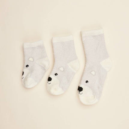 Marshmallow Bear Crew Socks